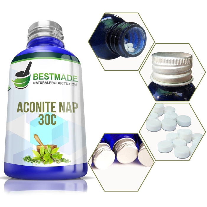 Natural Aconitum Napellus Pills Remedy for Fear Anxiety and 