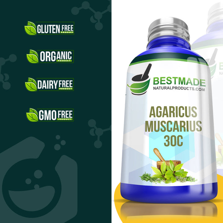 Agaricus Muscarius Pills Remedy for Vertigo Delirium and