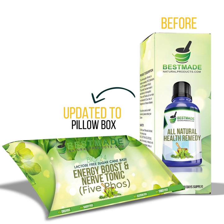 Energy Boost and Nerve Tonic Remedy (Bio24) Lactose Free -