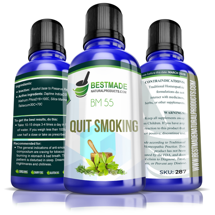 Natural Supplement to Stop Smoking BM55 30ml - Simple