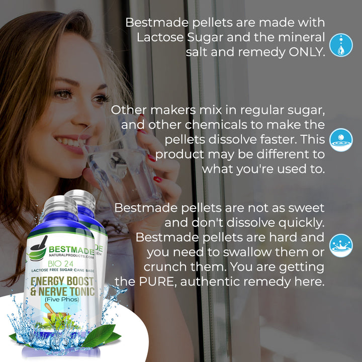 Energy Boost and Nerve Tonic Remedy (Bio24) Lactose Free -