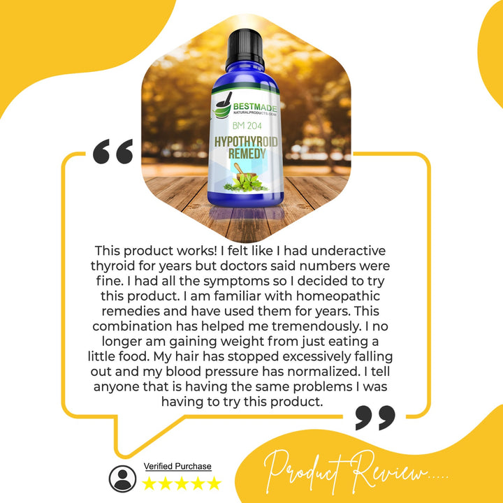 Natural Remedy for Hypothyroidism BM204 30ml - Simple