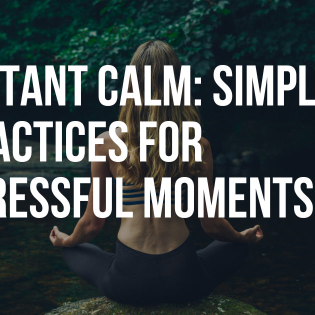 Instant Calm: Simple Practices for Stressful Moments
