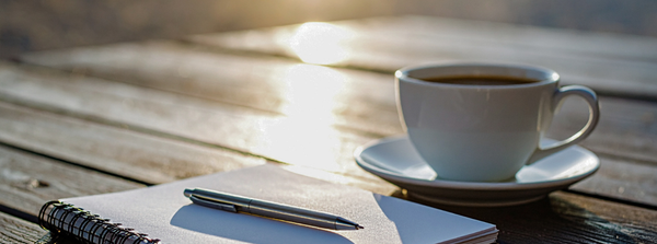 Banner for a health blog about biohacking with seven simple habits, featuring light colors and a clean design