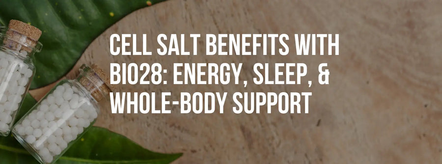 Cell Salt Benefits with Bio28: Energy Sleep and Whole-Body