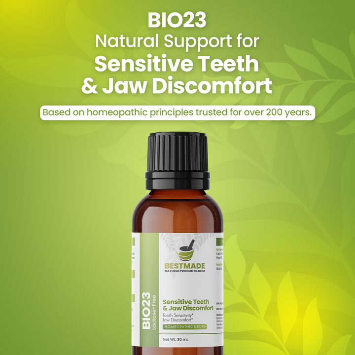 Toothache &amp; Jaw Pain BIO23 - Cell Salt Combination for Tooth Sensitivity and Oral Discomfort | 30 mL Drops