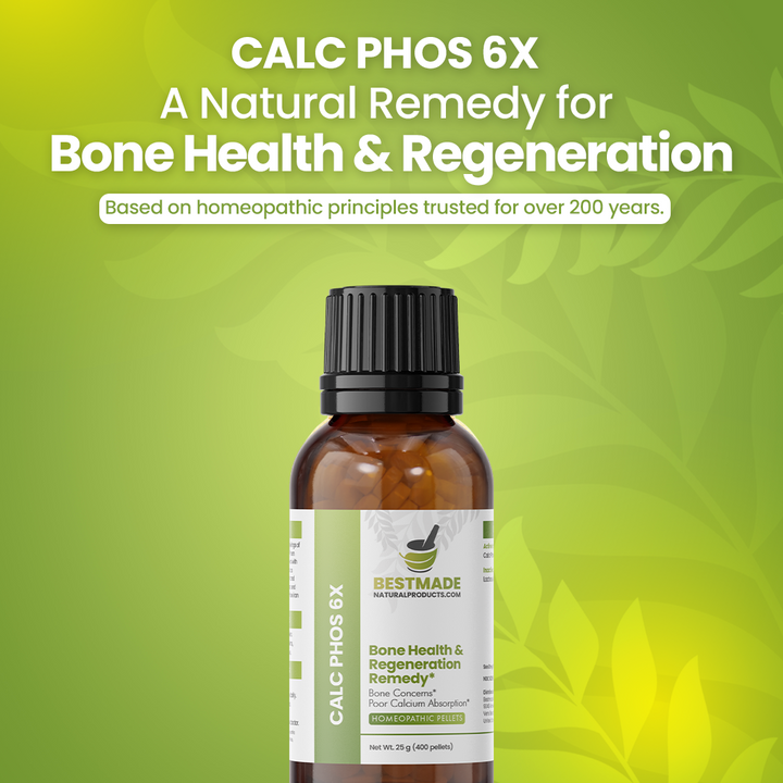 Calc Phos 6x (Calcarea Phosphorica) Cell Salt - Bone Health &amp; Regeneration Remedy | 400 Pellets