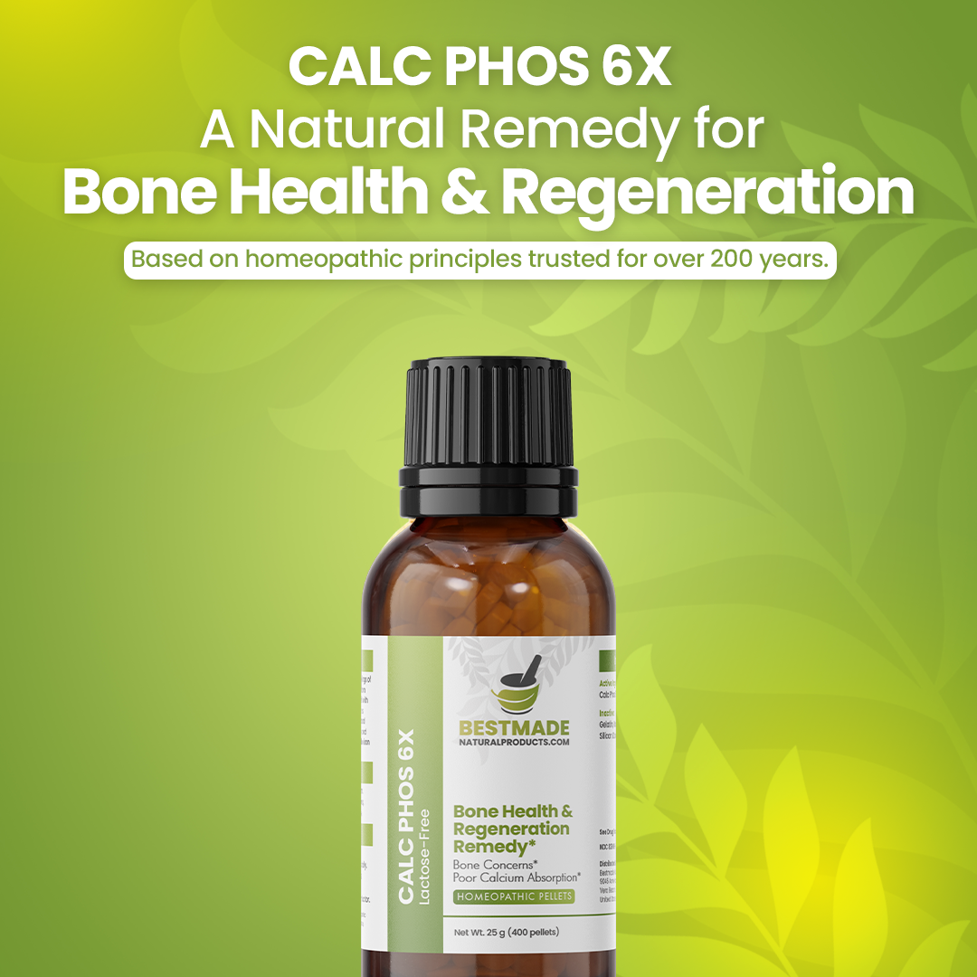 Calc Phos 6x (Calcarea Phosphorica) Vegan &amp; Lactose-free Cell Salt - Bone Health &amp; Regeneration Remedy | 350 Pellets