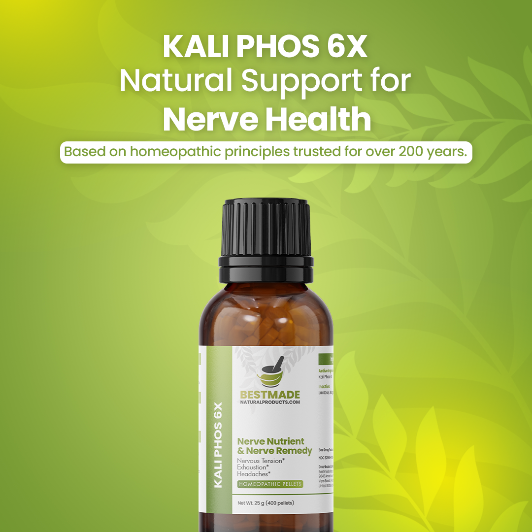 Kali Phos 6x (Kalium Phosphoricum) Cell Salt - Nerve Nutrient &amp; Nerve Remedy | 350 Pellets