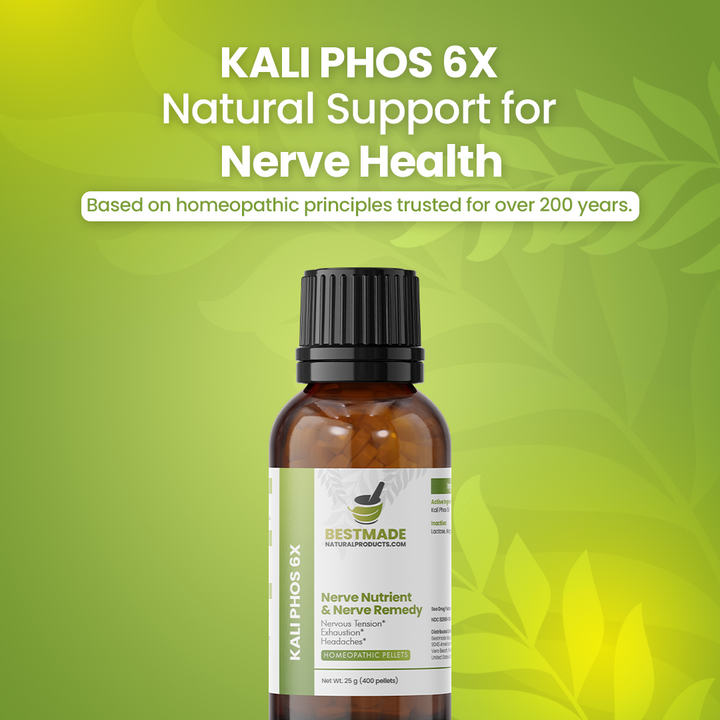 Kali Phos 6x (Kalium Phosphoricum) Cell Salt - Nerve Nutrient &amp; Nerve Remedy | 350 Pellets