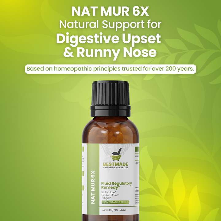 Nat Mur 6x (Natrum Muriaticum) Cell Salt - Fluid Regulation Remedy