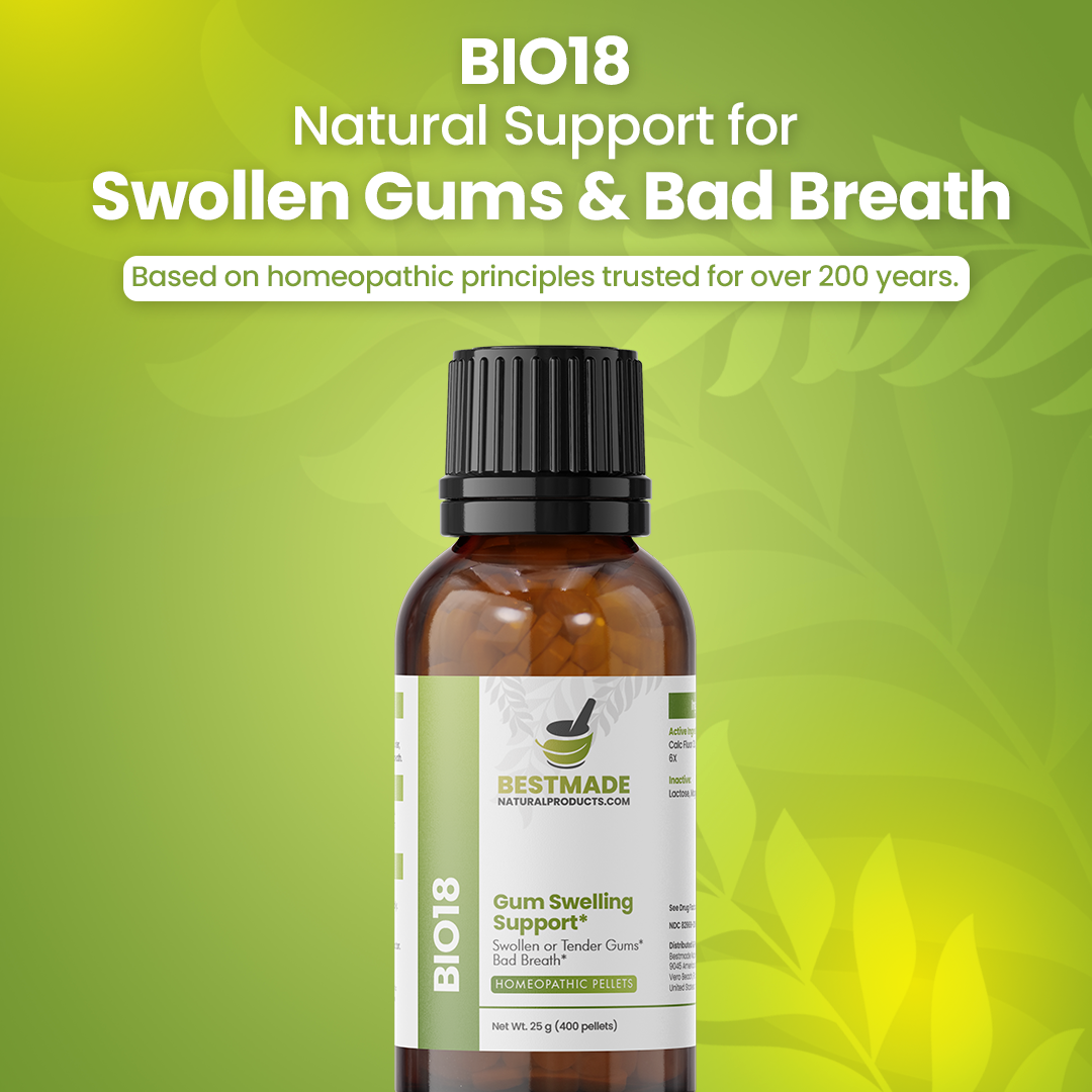 Gingivitis Support BIO18 - Cell Salt Combination for Swelling, Bleeding Gums &amp; Bad Breath