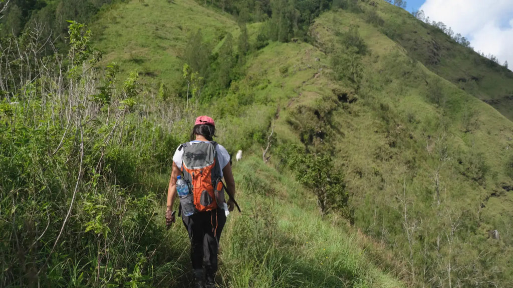 Woman hiking in nature