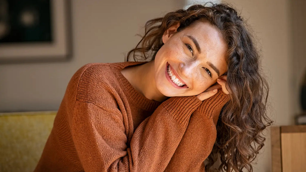Woman smiling