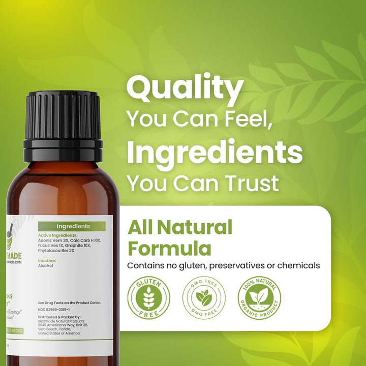 Hunger &amp; Appetite Suppressant (BM19) - Uncontrolled Cravings, Low Energy, Slow Metabolism | Homeopathic Combination Remedy, Non-Toxic, Natural, 30 mL Drops