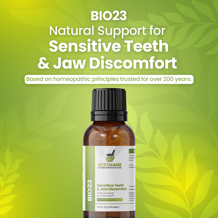 Toothache & Jaw Pain BIO23 - Cell Salt Combination for Tooth Sensitivity and Oral Discomfort | 350 Pellets