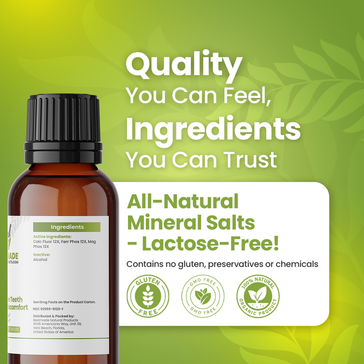 Toothache &amp; Jaw Pain BIO23 - Cell Salt Combination for Tooth Sensitivity and Oral Discomfort | 30 mL Drops