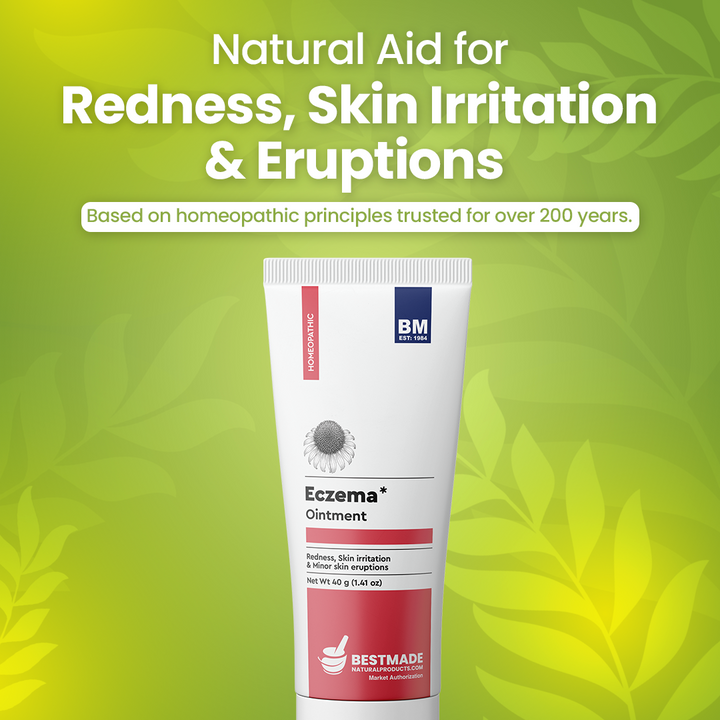 Eczema Ointment for Redness, Skin Irritation & Minor Skin Eruptions - Homeopathic Skin Relief, 40 g (1.41 oz)