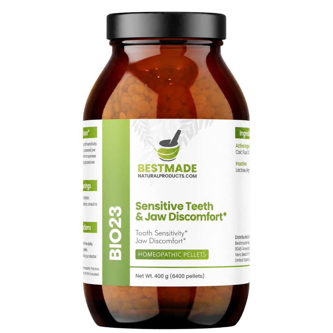 Toothache &amp; Jaw Pain BIO23 - Cell Salt Combination for Tooth Sensitivity and Oral Discomfort | 6400 Pellets