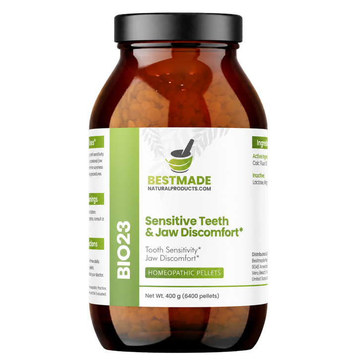 Toothache &amp; Jaw Pain BIO23 - Cell Salt Combination for Tooth Sensitivity and Oral Discomfort | 6400 Pellets