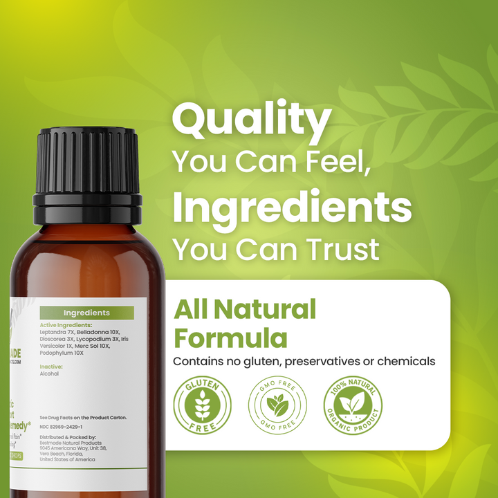 Pancreatic Problems Support (BM129) - Abdominal Pain &amp; Discomfort, Nausea, Vomiting | Homeopathic Combination Remedy, Non-Toxic, Natural, 30 mL Drops