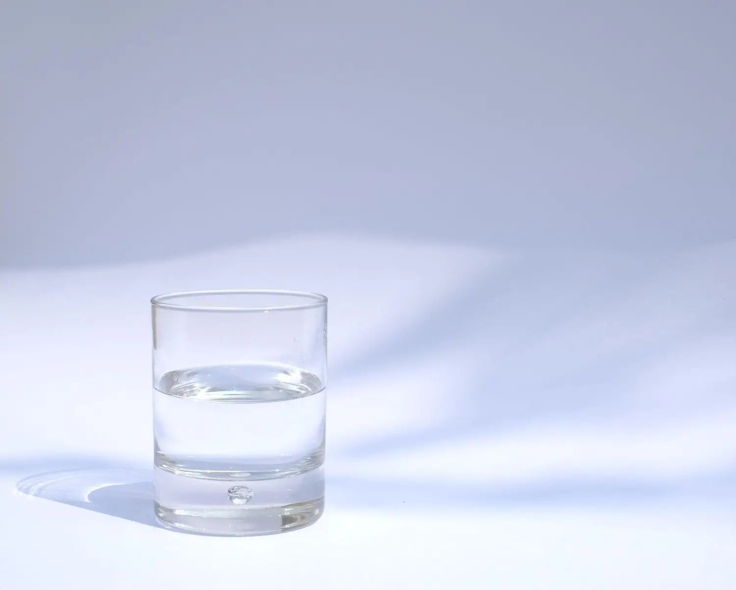 Glass of water.