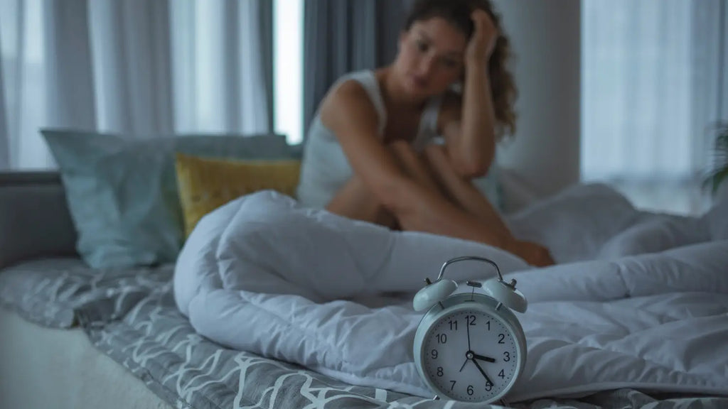 Woman dealing with insomnia