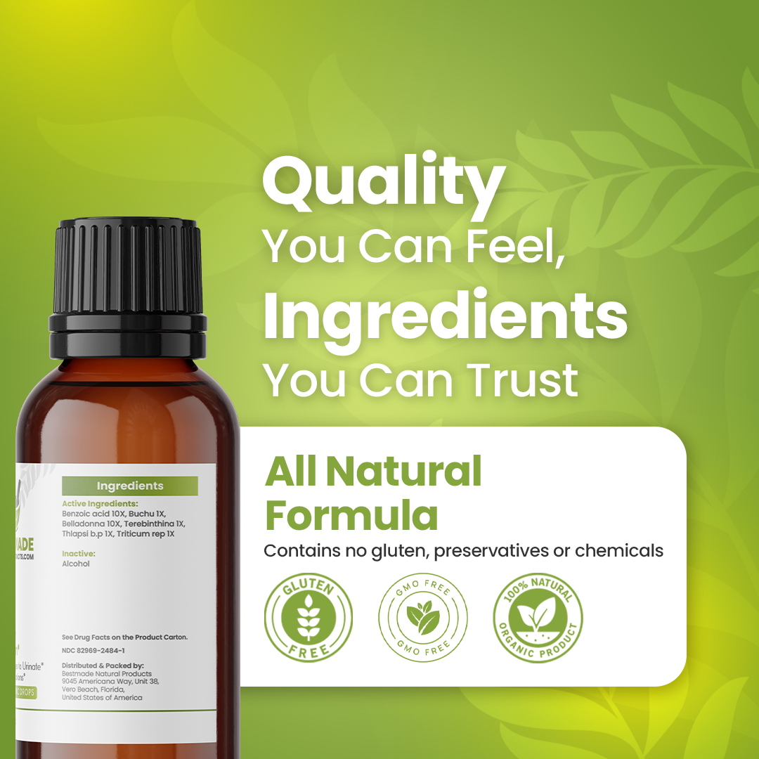 Cystitis (Bladder Irritation) Support (BM184) - Constant Urination Urges, Urinary Incontinence &amp; Urethral Burning | Homeopathic Combination Remedy, Non-Toxic, Natural, 30 mL Drops