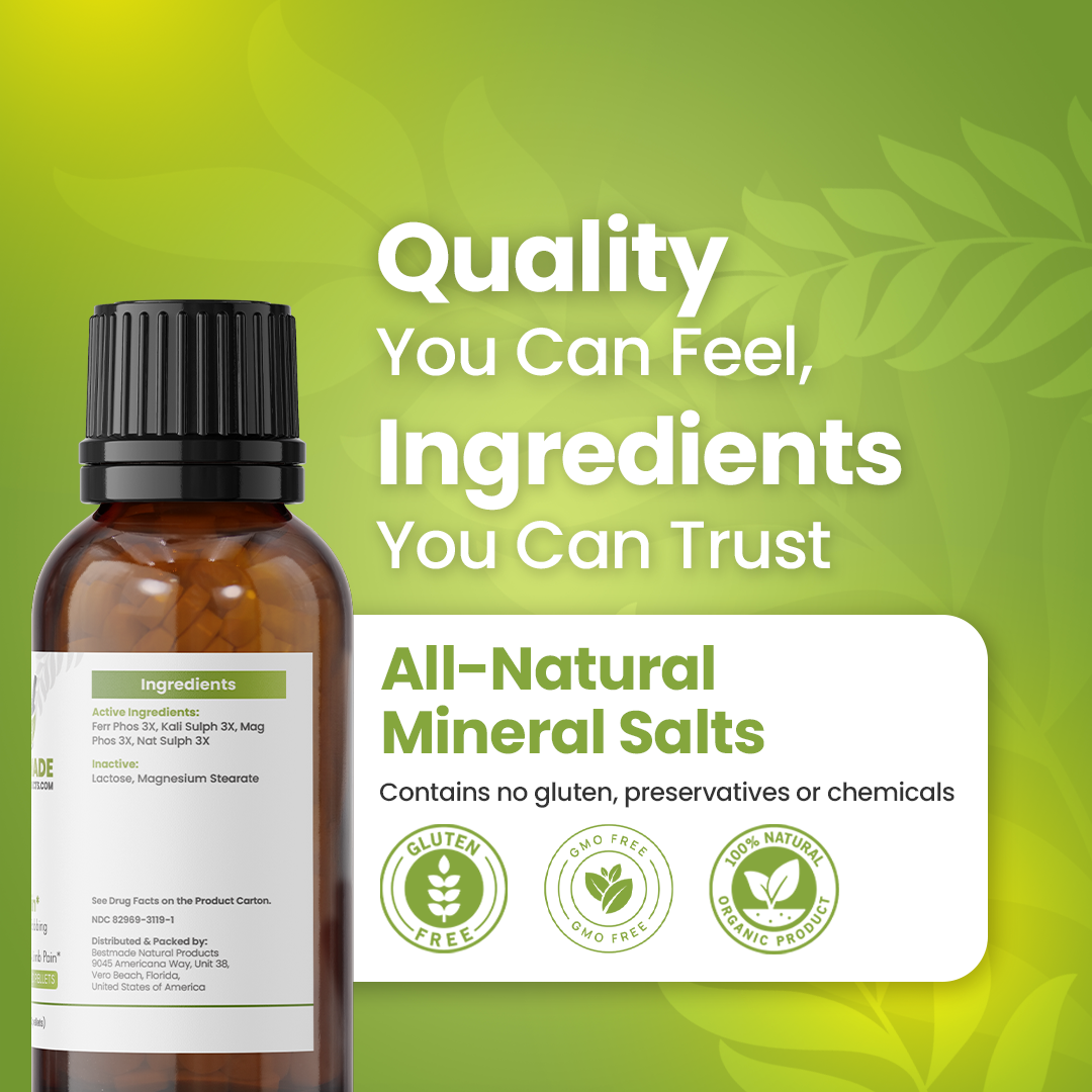 Joint Pain Support BIO19 - Cell Salt Combination for Joint Stiffness, Shooting &amp; Lower Back Pain