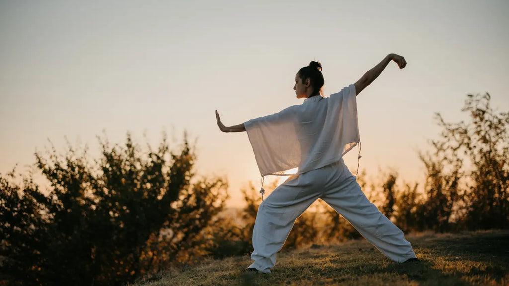 Woman praciting Tai Chi