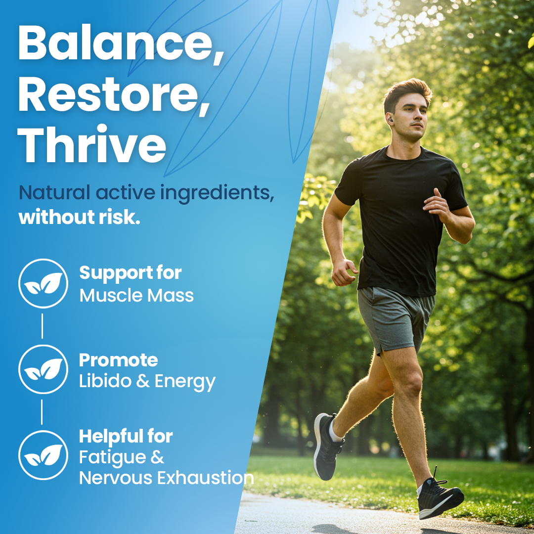 Testosterone Booster for Men - Support for Muscle Mass, Libido & Energy | Homeopathic, Non-Toxic, Natural 140 Pellets
