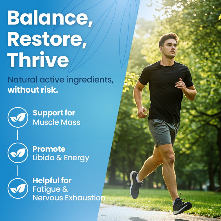 Testosterone Booster for Men - Support for Muscle Mass, Libido & Energy | Homeopathic, Non-Toxic, Natural 140 Pellets