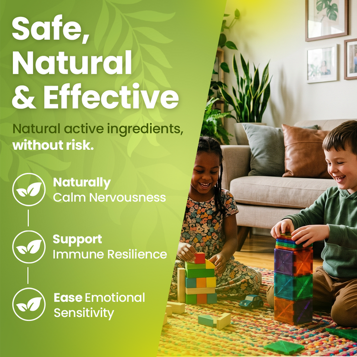 CalmImmune Kids Cell Salt Pellets - Immune & Emotional Support, Nervousness & Sensory Sensitivity Relief for Children, Ages 3+, 6400 Pellets