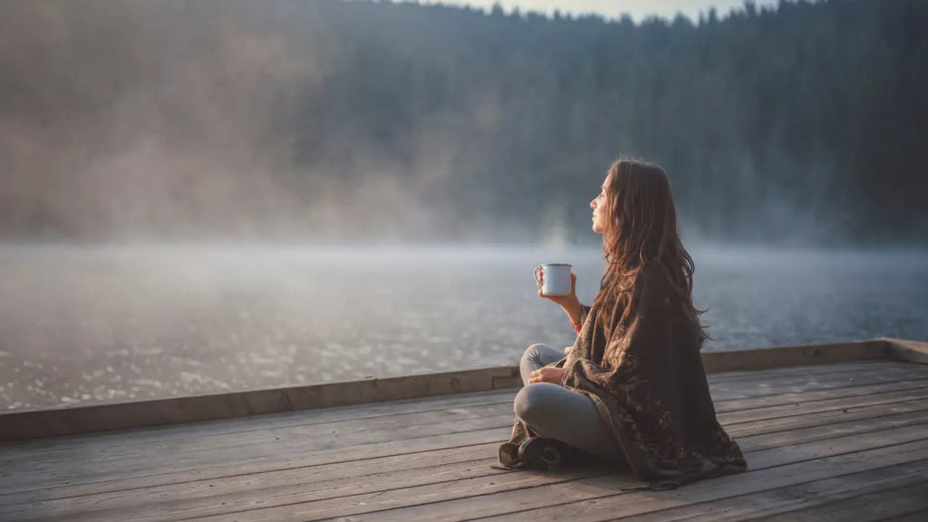 Woman relaxing in nature
