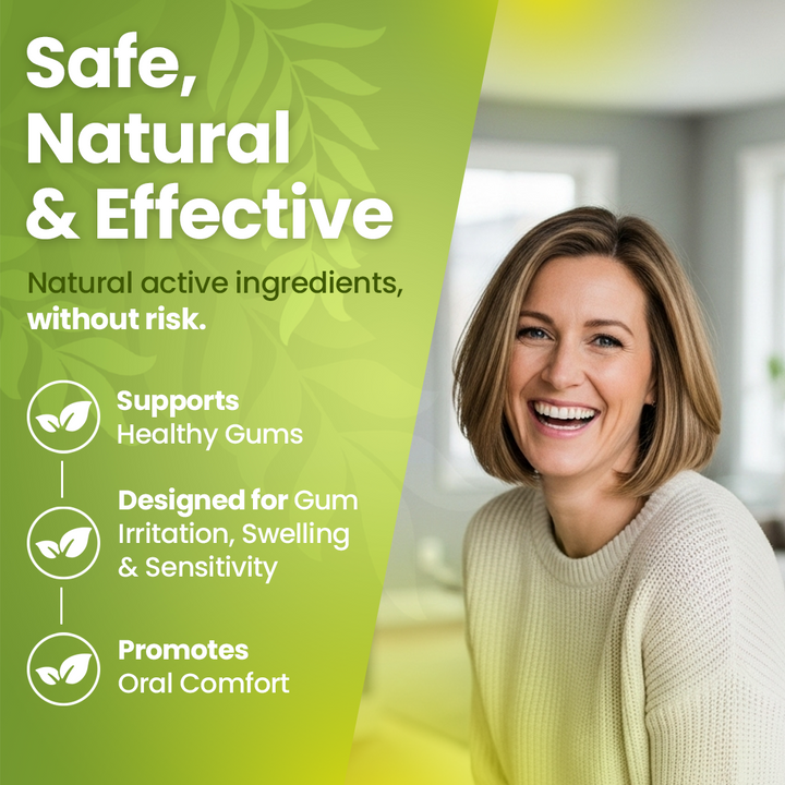 HappyGums+ Advanced Gum Support Formula, Homeopathic Pellets for Gum Irritation, Swollen &amp; Sensitive Gums, 400 Pellets