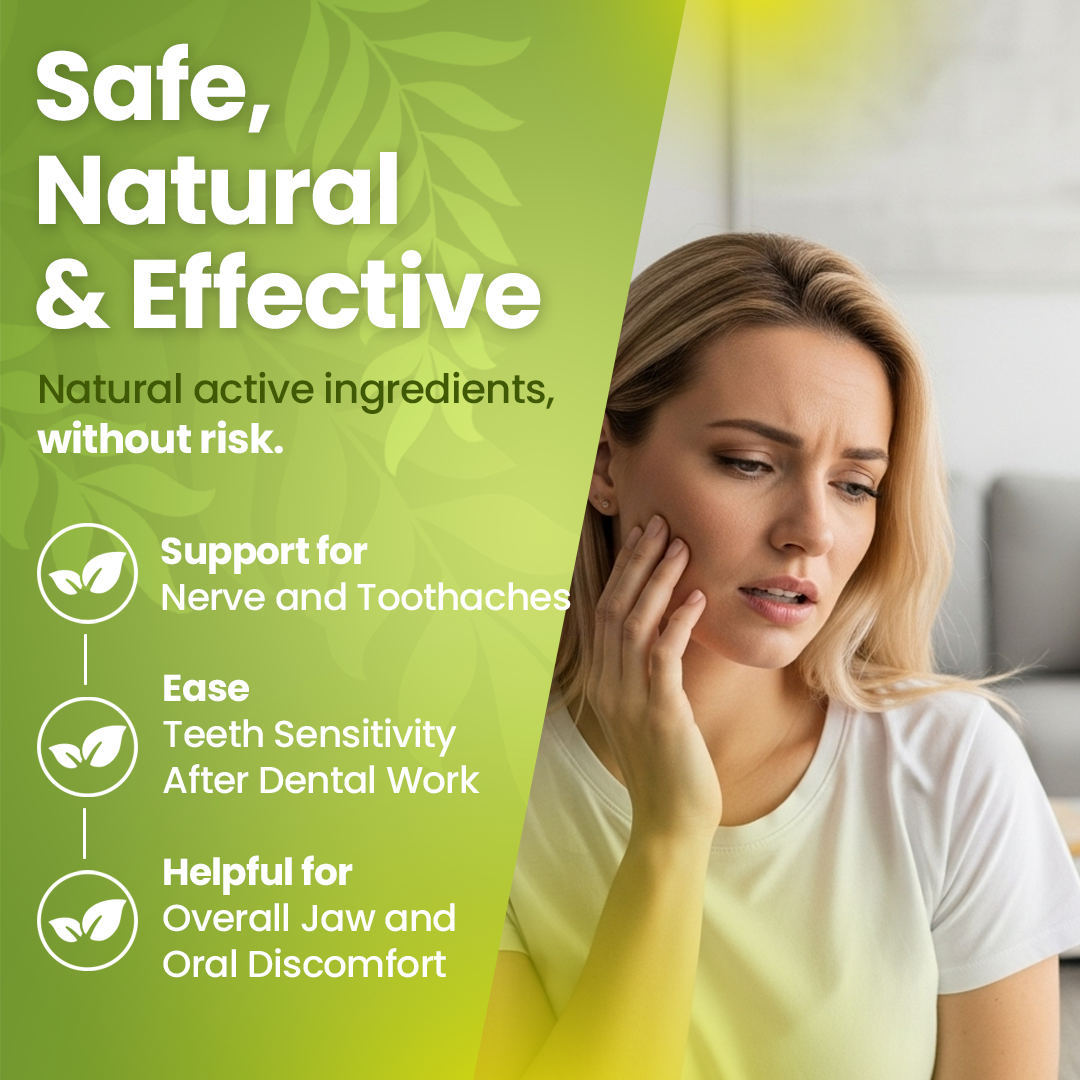 Toothache &amp; Jaw Pain BIO23 - Cell Salt Combination for Tooth Sensitivity and Oral Discomfort | 6400 Pellets
