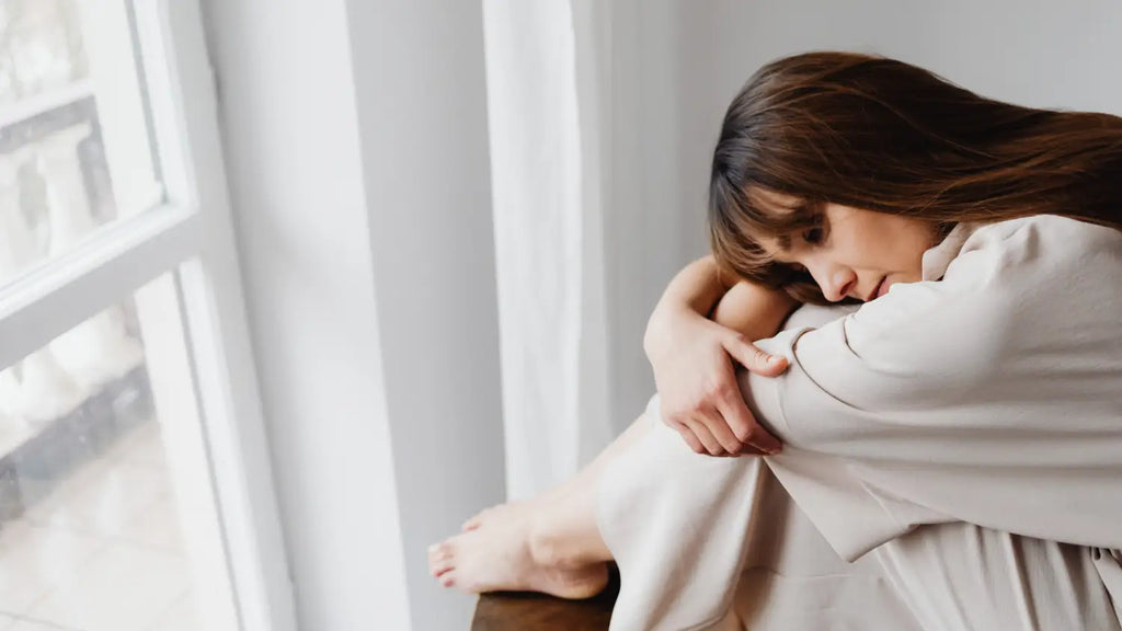 Woman looking depressed