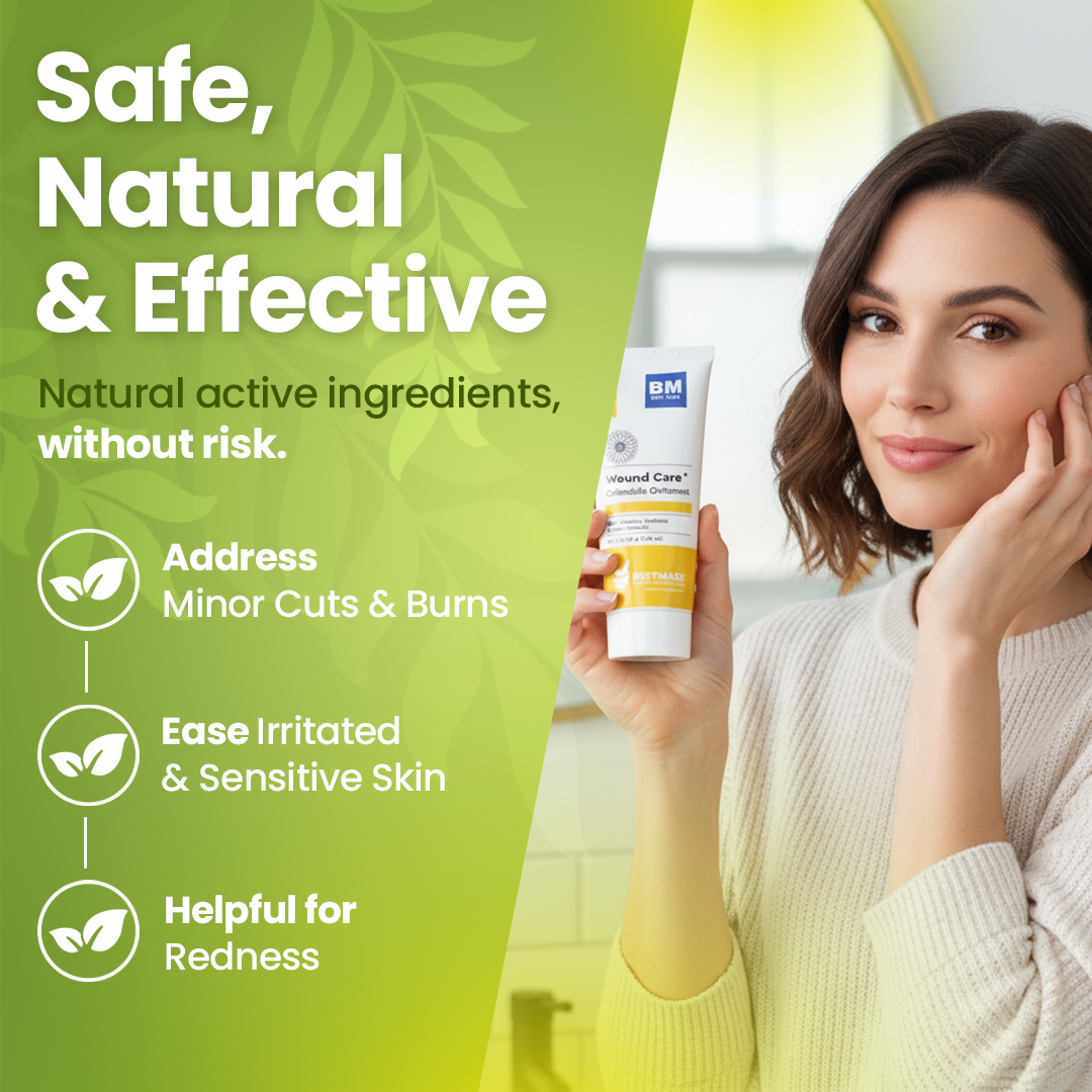 Calendula Ointment for Skin Irritation, Redness & Minor Wounds – Homeopathic Skin Relief, 40g (1.41 oz)