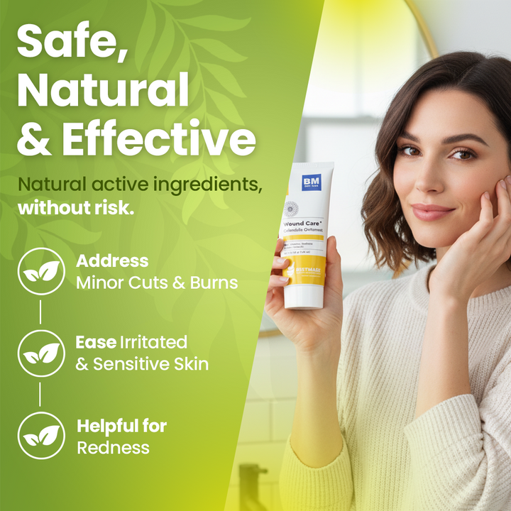 Calendula Ointment for Skin Irritation, Redness & Minor Wounds – Homeopathic Skin Relief, 40g (1.41 oz)