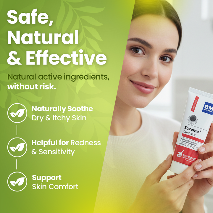 Eczema Ointment for Redness, Skin Irritation & Minor Skin Eruptions - Homeopathic Skin Relief, 40 g (1.41 oz)