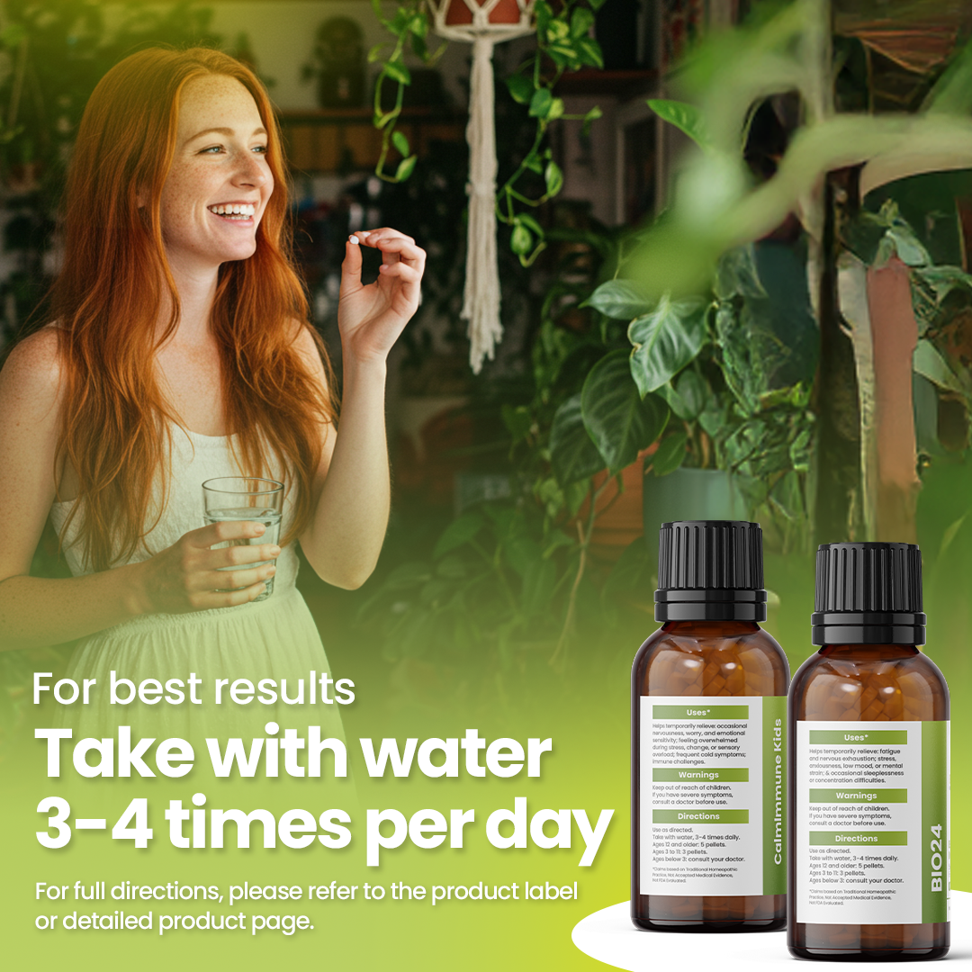 BIO24 + CalmImmune Kids Bundle - Daily Cell Salt Support for Energy, Focus, Calm &amp; Immune Wellness