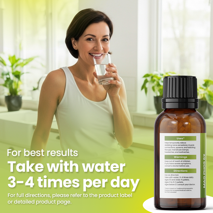 Mag Phos 6x (Magnesia Phosphorica) Cell Salt - Nerve &amp; Muscle Relaxant Natural Remedy