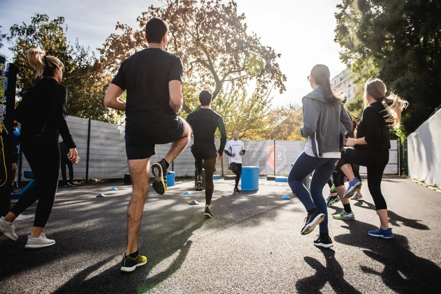 Outdoor fitness class