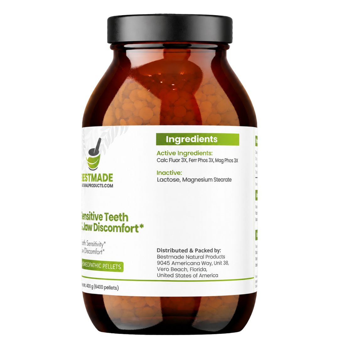 Toothache &amp; Jaw Pain BIO23 - Cell Salt Combination for Tooth Sensitivity and Oral Discomfort | 6400 Pellets