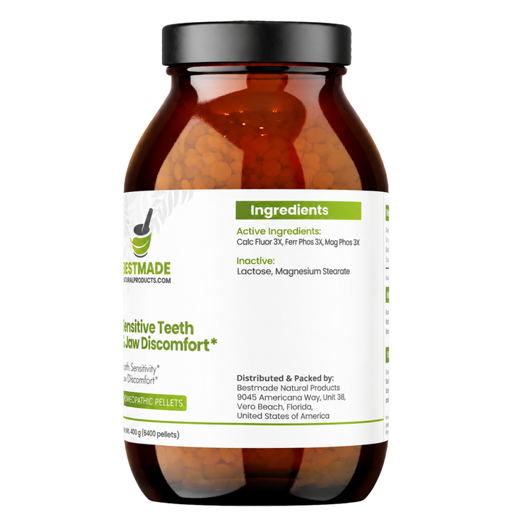 Toothache &amp; Jaw Pain BIO23 - Cell Salt Combination for Tooth Sensitivity and Oral Discomfort | 6400 Pellets