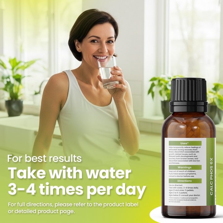 Calc Phos 6x (Calcarea Phosphorica) Cell Salt - Bone Health &amp; Regeneration Remedy | 400 Pellets