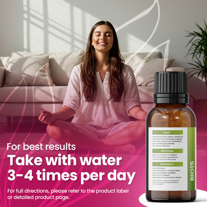 Menstrual Support BIO15 - Cell Salt Combination for Irregular, Painful or Heavy Periods