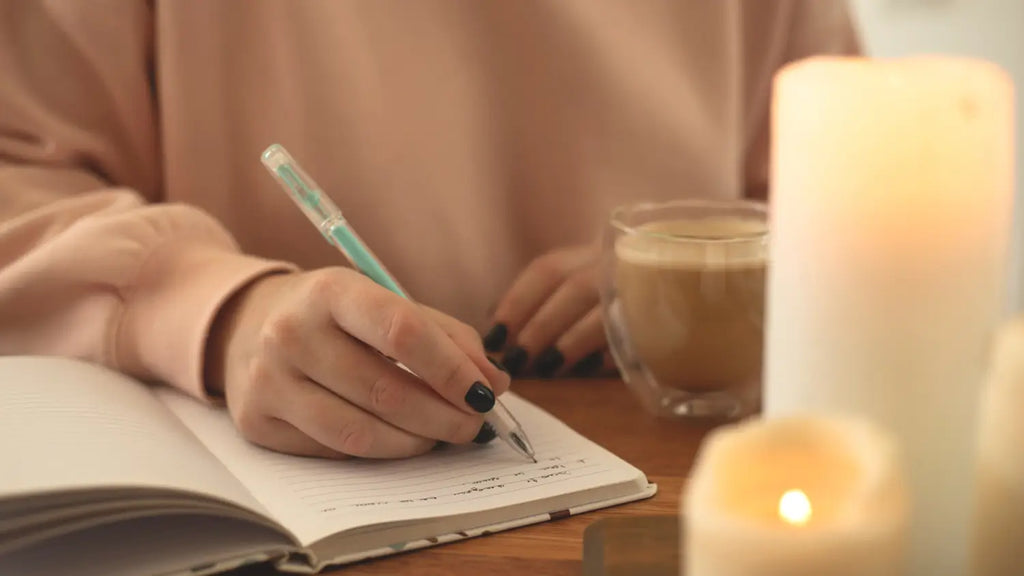 Woman journaling