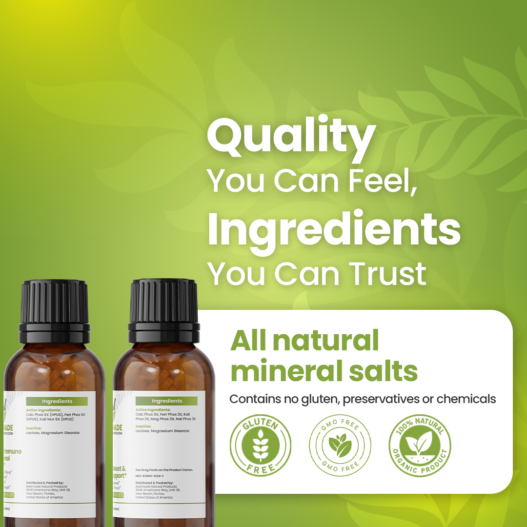 BIO24 + CalmImmune Kids Bundle - Daily Cell Salt Support for Energy, Focus, Calm &amp; Immune Wellness