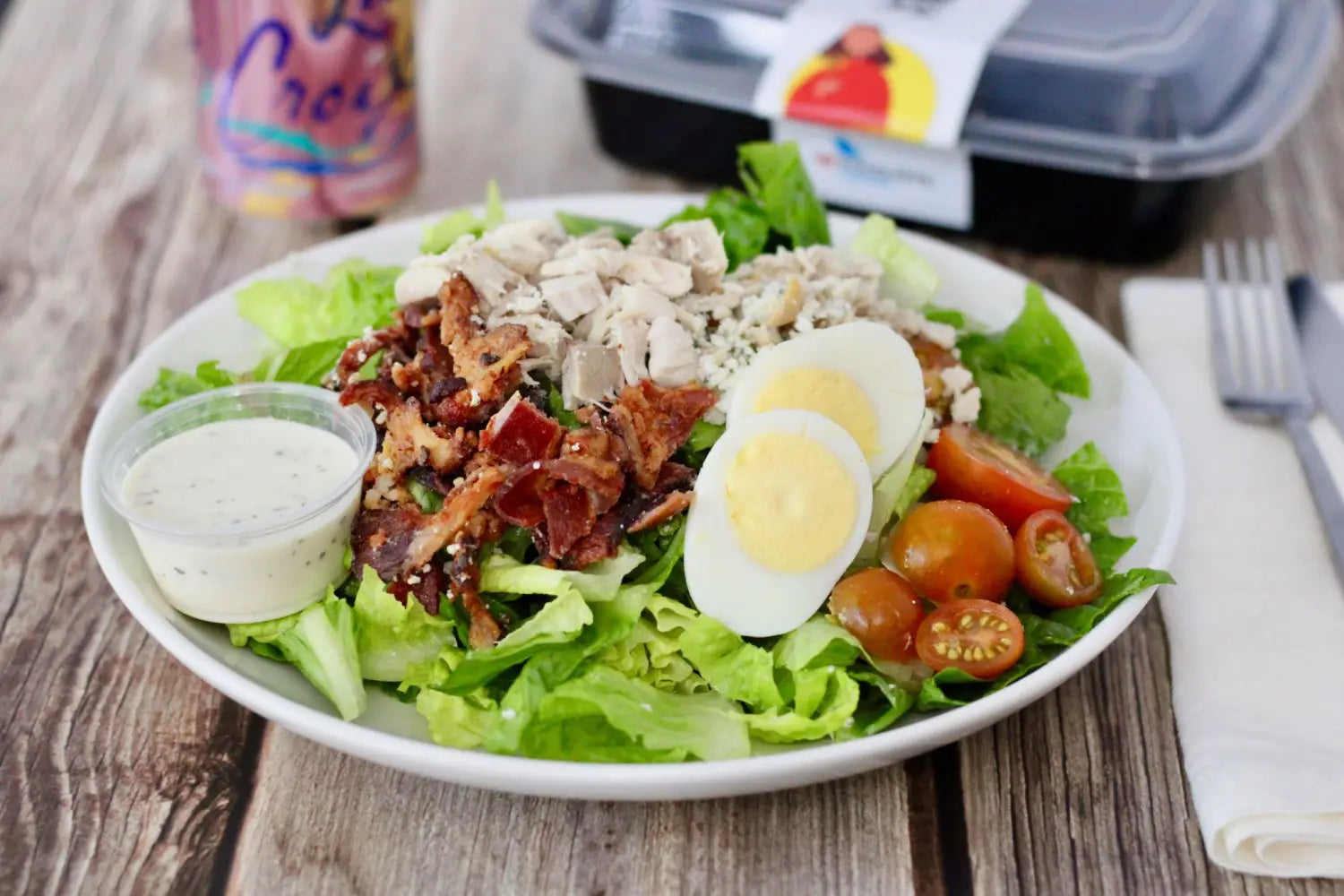 Plate of salad.